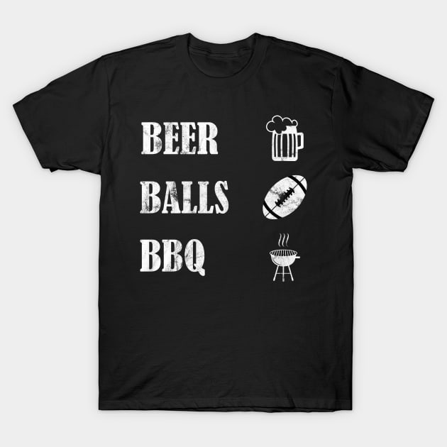 Beer Balls BBQ Gift Idea for Barbecue Lovers T-Shirt by BarrelLive